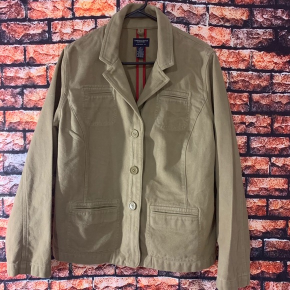 American Eagle Tan Jacket - Picture 1 of 5